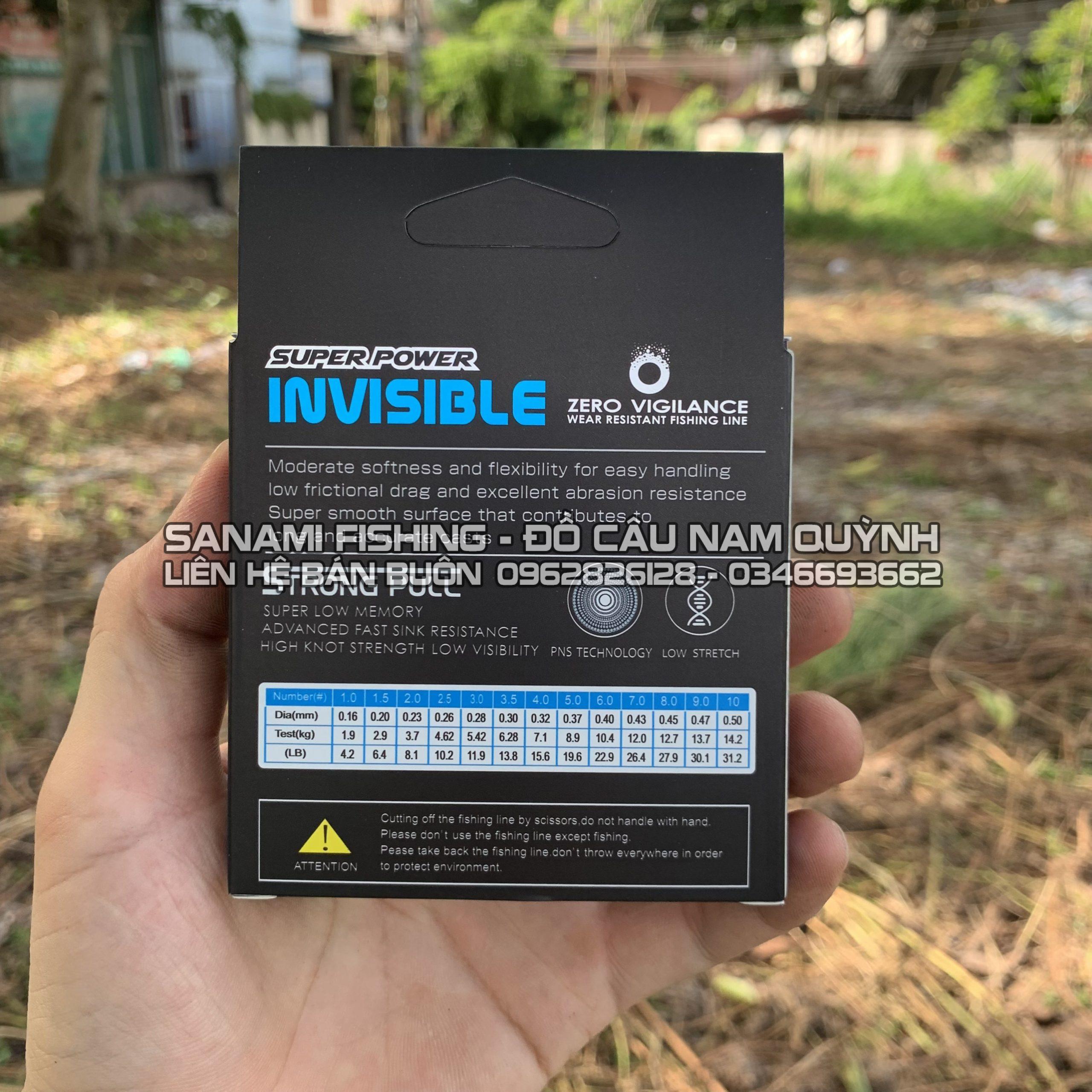 Cước Câu Cá Tàng Hình Invisible DCR9 Cước Câu Cá Tàng Hình Invisible DCR9