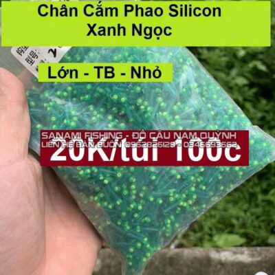 Sét 100 Chân Cắm Phao Silicon Xanh Ngọc – Xanh Dương PK22