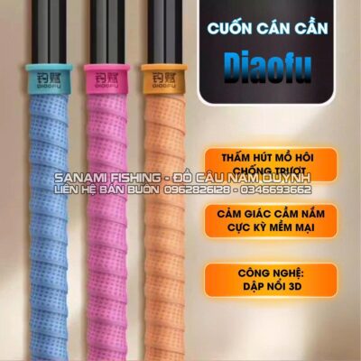 Cuốn Cán Cần DiaoFu Kèm Nhẫn Chống Trôi-PK61