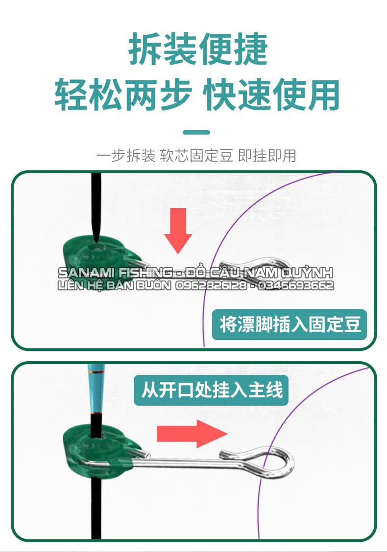 Túi 100 Móc Chống Trôi, Cố Định Phao Thân Silicon-PK03 Túi 100 Móc Chống Trôi, Cố Định Phao Thân Silicon-PK03