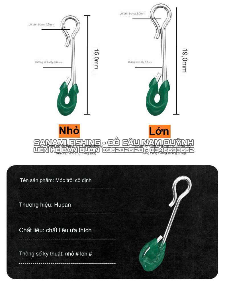 Túi 100 Móc Chống Trôi, Cố Định Phao Thân Silicon-PK03 Túi 100 Móc Chống Trôi, Cố Định Phao Thân Silicon-PK03