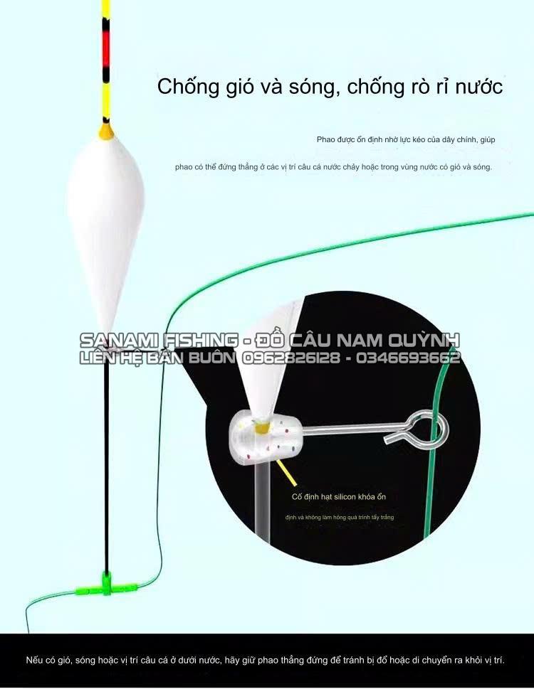 Túi 100 Móc Chống Trôi, Cố Định Phao Thân Silicon-PK03 Túi 100 Móc Chống Trôi, Cố Định Phao Thân Silicon-PK03