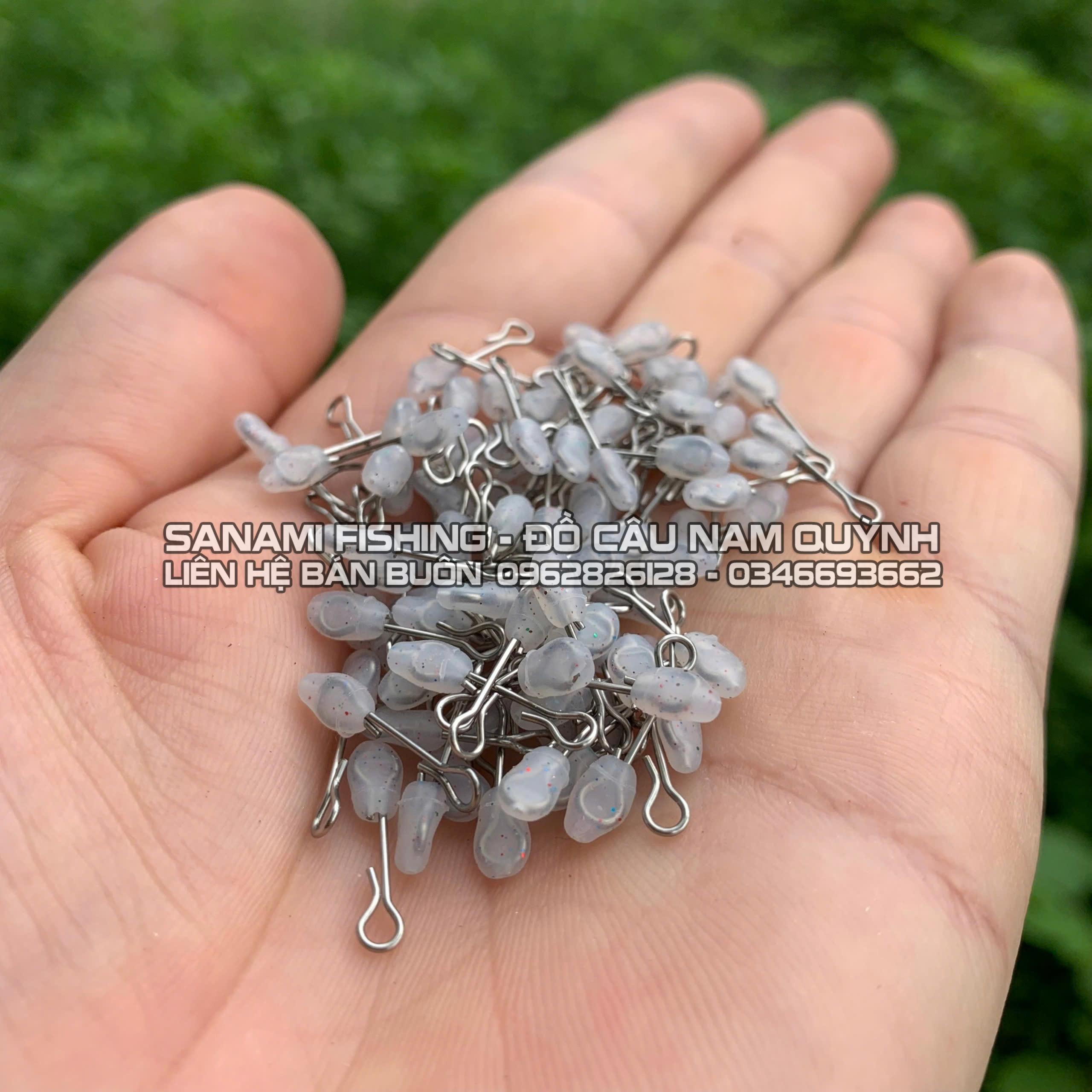 Túi 100 Móc Chống Trôi, Cố Định Phao Thân Silicon-PK03 Túi 100 Móc Chống Trôi, Cố Định Phao Thân Silicon-PK03
