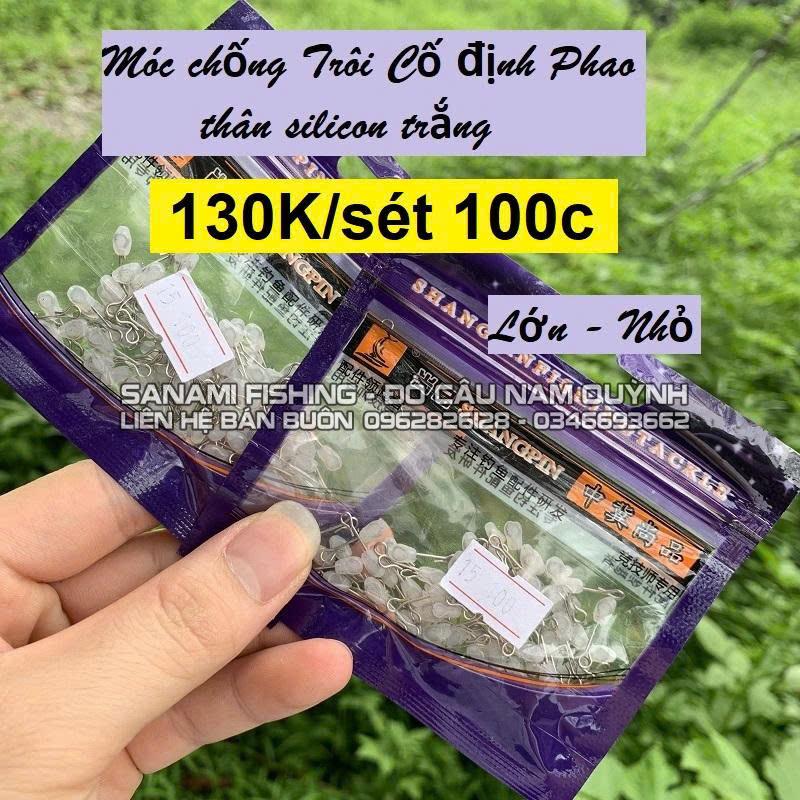 Túi 100 Móc Chống Trôi, Cố Định Phao Thân Silicon-PK03 Túi 100 Móc Chống Trôi, Cố Định Phao Thân Silicon-PK03