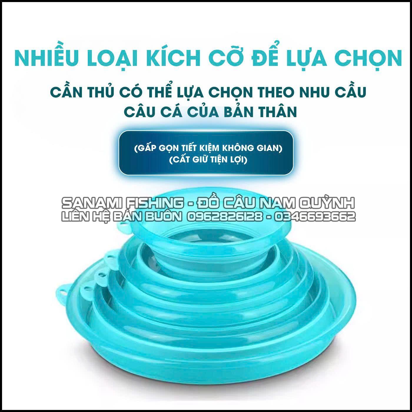 Bát Trộn Mồi Silicon Gấp Gọn Xanh Ngọc 22cm-HPK9 Bát Trộn Mồi Silicon Gấp Gọn Xanh Ngọc 22cm-HPK9