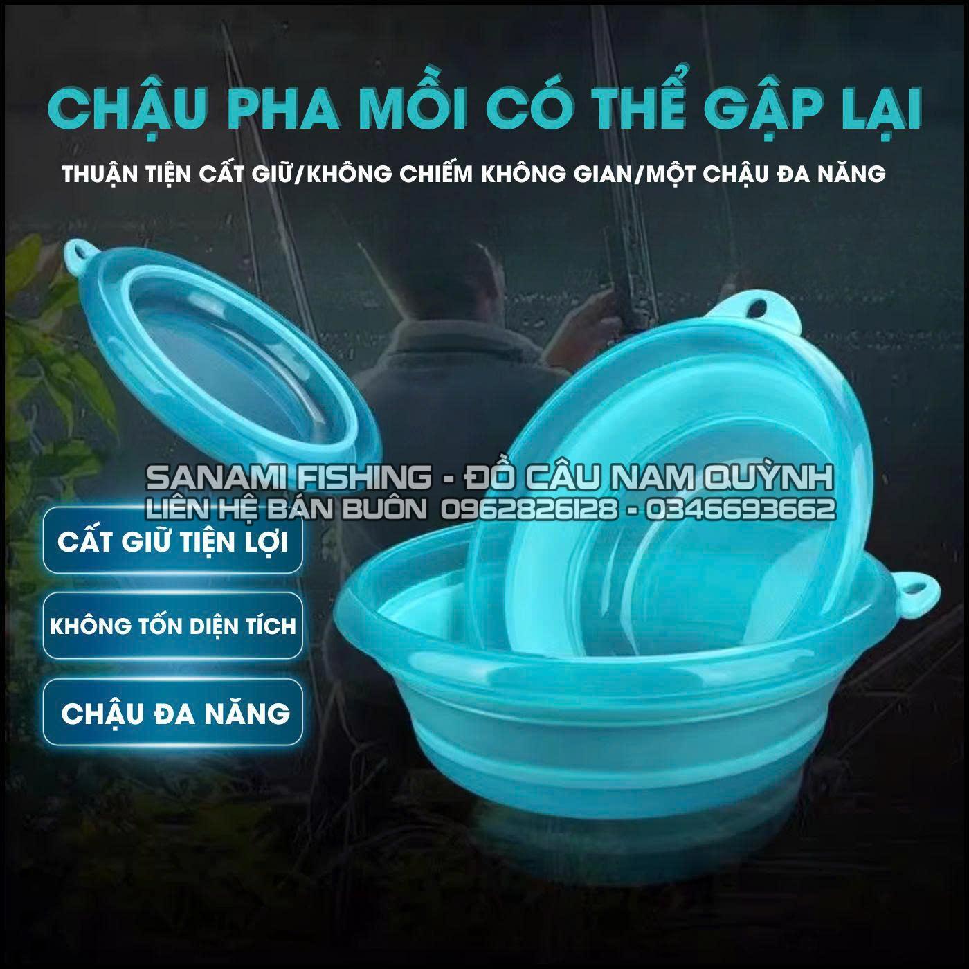 Bát Trộn Mồi Silicon Gấp Gọn Xanh Ngọc 22cm-HPK9 Bát Trộn Mồi Silicon Gấp Gọn Xanh Ngọc 22cm-HPK9