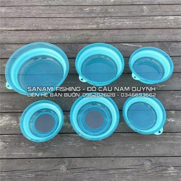 Bát Trộn Mồi Silicon Gấp Gọn Xanh Ngọc 22cm-HPK9 Bát Trộn Mồi Silicon Gấp Gọn Xanh Ngọc 22cm-HPK9